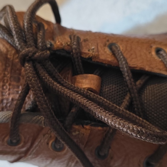 Rockport Work Adiprene By Adidas Mens 12 Brown Leather Sneakers Oxfords SteelToe - Picture 5 of 16